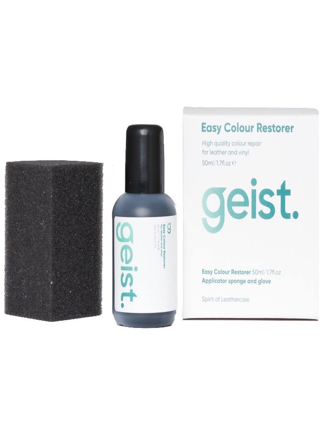 Geist. Easy DIY Colour Restorer for Leather & Vinyl | Refresh, repair & re-dye scuffs, colour damage and small cracks | 200ml Black - Image 1
