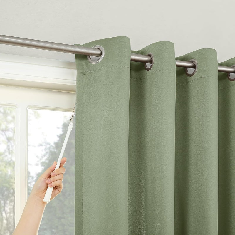 Sun Zero Easton Extra-Wide Blackout Grommet Sliding Patio Door Curtain Panel - Image 2
