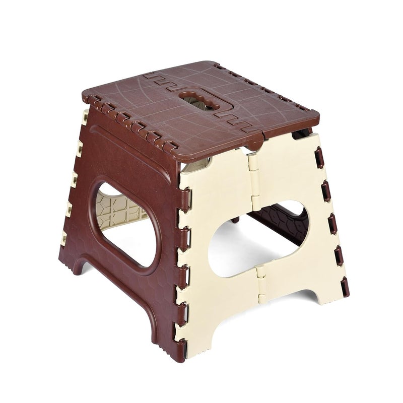Homestic Homestic Stool Foldable Stool Collapsible Camping Chair Stool for OutdoorFishingHikingGardeningTravel Portable Stool Multipurpose Sitting Stool Small Cream Brown  - Image 3