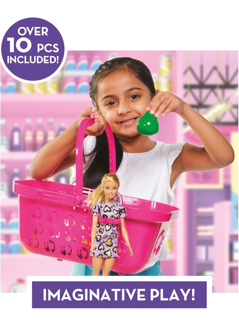 Barbie Shopping Basket over 10 pieces included - Shop & Go - Image 4