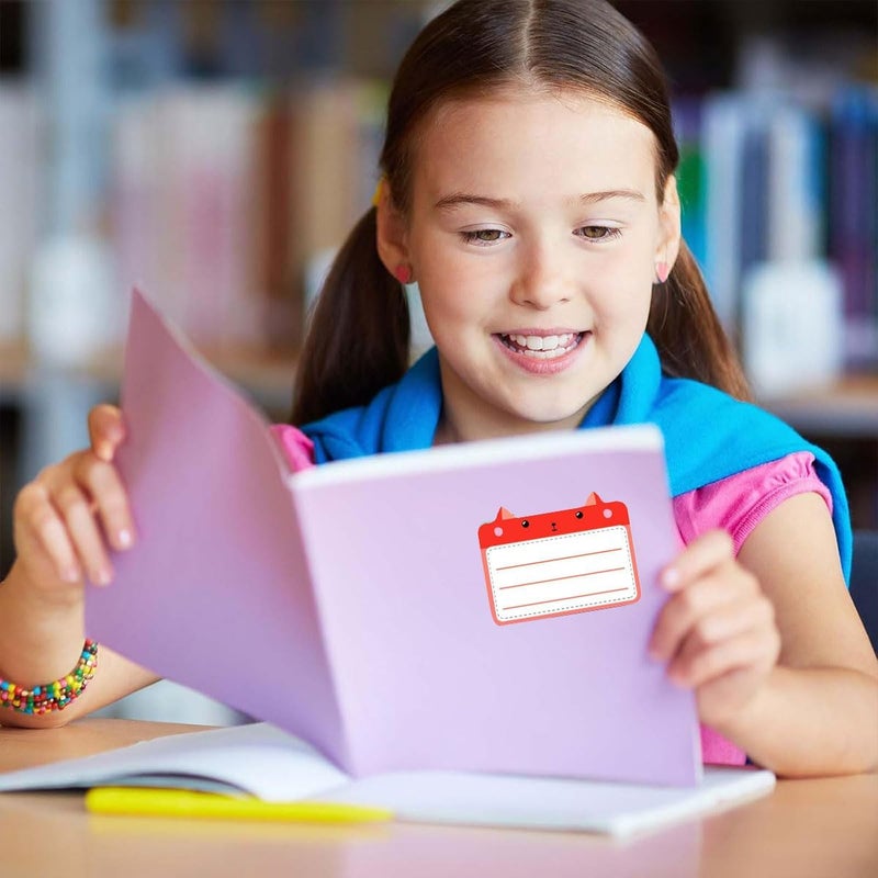 إي سي في في 80 قطعة من ملصقات زجاجات الأطفال الكبيرة (مقاس كل منها: 1.77 بوصة × 1.38 بوصة)، ملصقات زجاجات أطفال مقاومة للماء ذاتية التغليف للأطفال: مثالية للحضانة والمدارس وتنظيم المنزل مع طبعات حيوانات كرتونية - Image 5