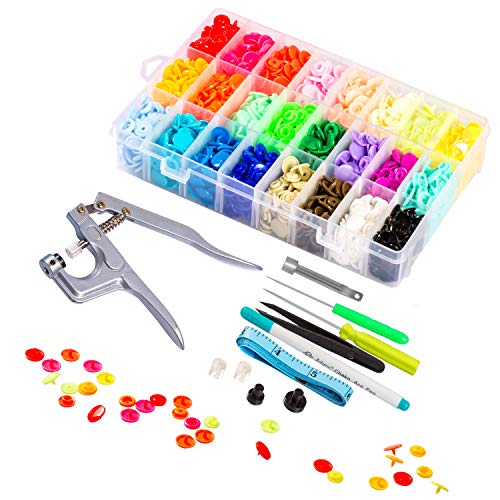 LYNDA Snaps and Snap Pliers Set, 360 Sets T5 Plastic Buttons for Sewing and Crafting - Image 1