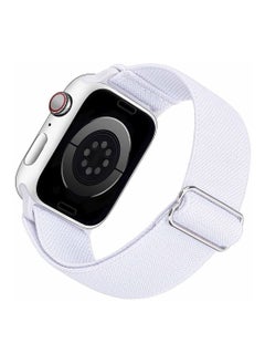 Generic Adjustable Elastic Band For Apple Watch White 38/40/41 mm-Medium  - Image 1