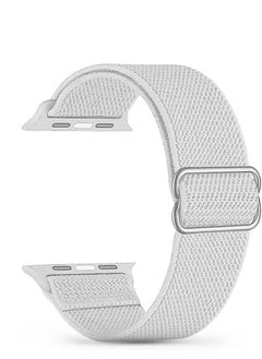 Generic Adjustable Elastic Band For Apple Watch White 38/40/41 mm-Medium  - Image 2