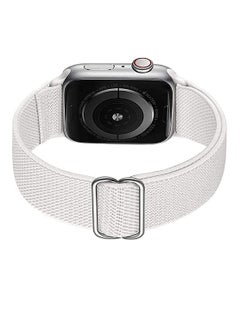 Generic Adjustable Elastic Band For Apple Watch White 38/40/41 mm-Medium  - Image 4