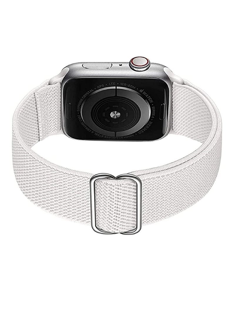Generic - Adjustable Elastic Band For Apple Watch White 38/40/41 mm-Medium - Image 1