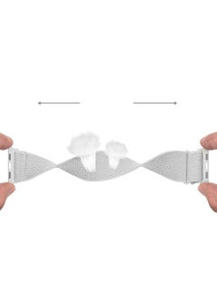 Generic Adjustable Elastic Band For Apple Watch White 38/40/41 mm-Medium  - Image 3