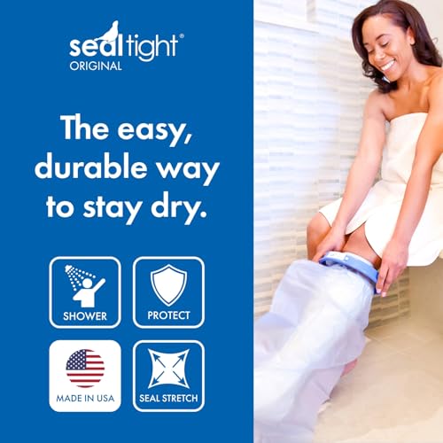 Brownmed - Seal-Tight Original Cast & Bandage Protector - Waterproof Adult Leg Cast Cover for Shower & Swimming - Foot Cover & Shower Bag - Adult Short Leg. - Image 2