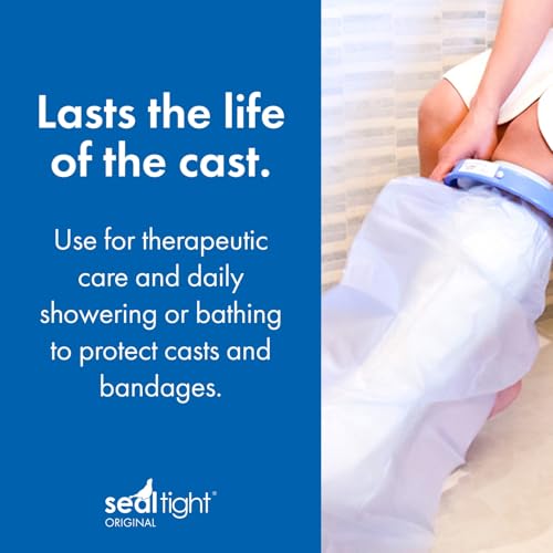 Brownmed - Seal-Tight Original Cast & Bandage Protector - Waterproof Adult Leg Cast Cover for Shower & Swimming - Foot Cover & Shower Bag - Adult Short Leg. - Image 4