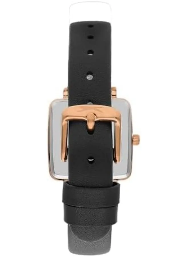 Slazenger SLAZENGER Women's Watch, Analog Display and Leather Strap - SL.9.2256.3.02, Black