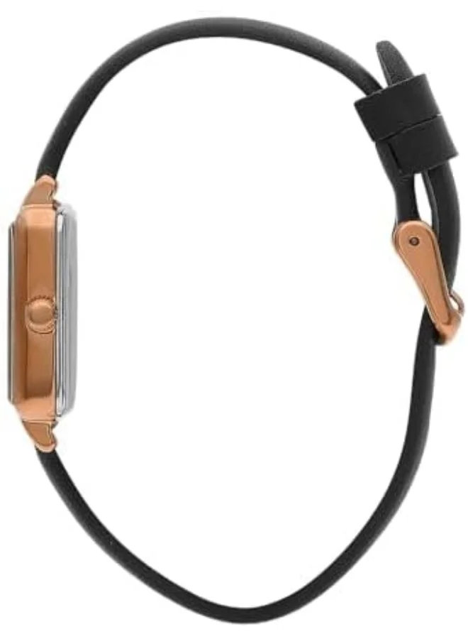 Slazenger SLAZENGER Women's Watch, Analog Display and Leather Strap - SL.9.2256.3.02, Black