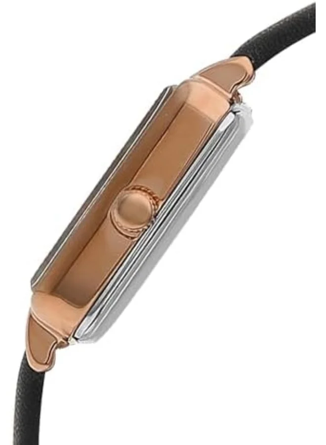 Slazenger SLAZENGER Women's Watch, Analog Display and Leather Strap - SL.9.2256.3.02, Black