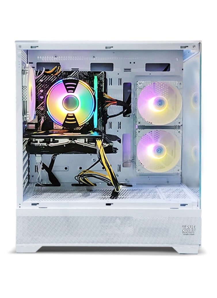 Truenort True Nort Gaming PC, AMD Ryzen 5-7600X,RTX 3060 , 32GB RAM, 1TB SSD, Air Cooler 120mm,Window 11 Pro, White  Case  - Image 2