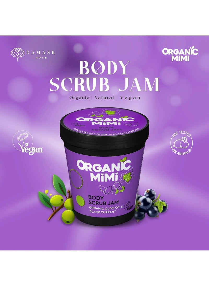 Organic Mimi Jam Olive & Black Currant Body Scrub 250g - Image 5