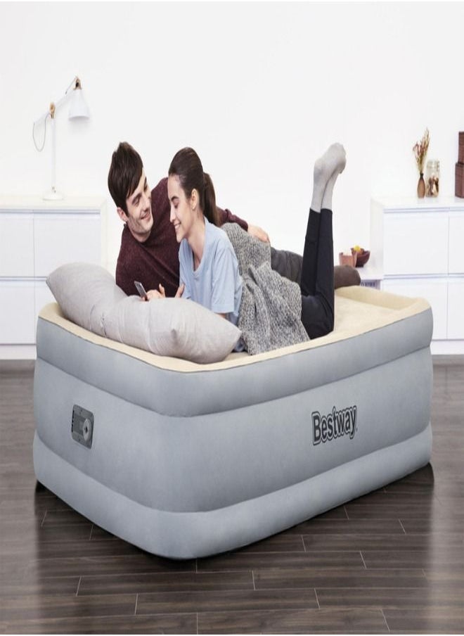 Bestway - Bestway 2.03M X 1.52M X 46Cm Tritech Airbed Queen Built-In Ac Pump 26-67486 - Image 1