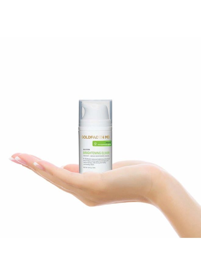 Goldfaden MD Brightening Elixir | Serum w/Vitamin C, Ferulic Acid, Vitamin B & Vitamin E | Helps Aid Against The Appearance Of Photoaging | Leaves Skin Feeling Hydrated & Looking Radiant .5 fl oz  - Image 4