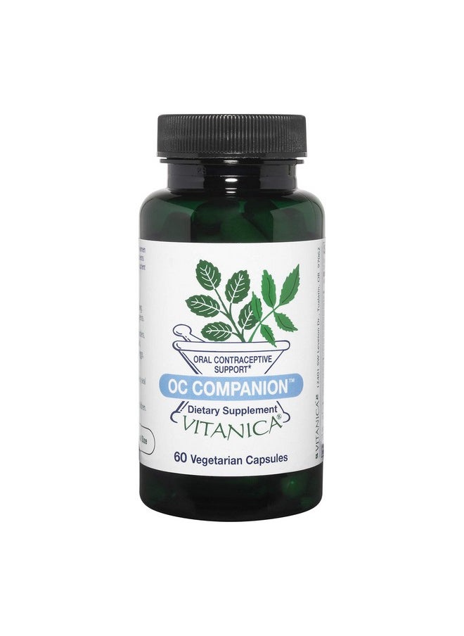Vitanica Oc Companion Oral Contraceptive Support Supplement Dandelion Borage Seed Oil Dim Bromelain Probiotic & More Vegan/Vegetarian 60 Capsules  - Image 2