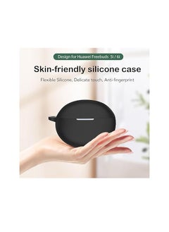 Generic Silicone Case for Huawei FreeBuds 6I - Black  - Image 3