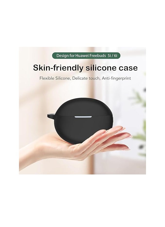 Generic Silicone Case for Huawei FreeBuds 6I - Black  - Image 3