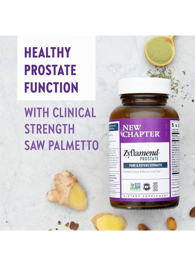 New Chapter Prostate Supplement Zyflamend Prostate with Saw Palmetto + Pumpkin Seed Oil + Turmeric for Prostate Health Vegetarian Capsule, 60 Count - Image 5