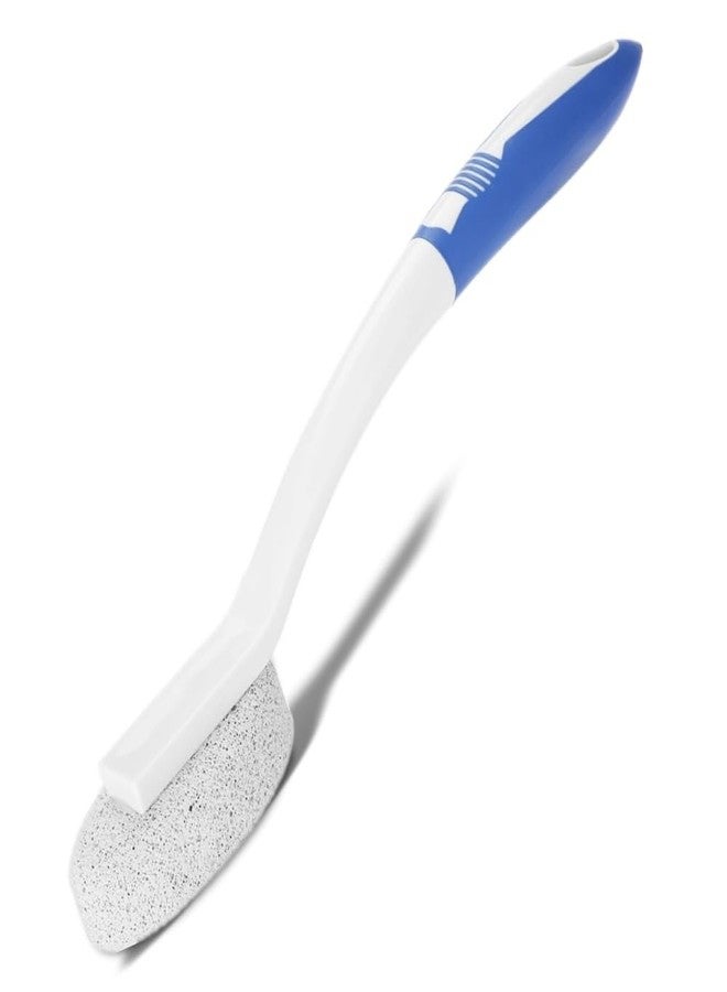 kireina Long Handle Pumice Foot Scruber, Exfoliating Foot File Callus Remover Tool Cleaner Massage Stone Callus Reducer - Image 1