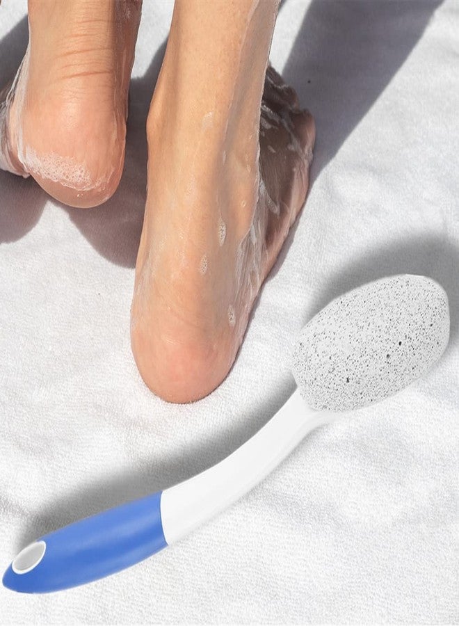 kireina Long Handle Pumice Foot Scruber, Exfoliating Foot File Callus Remover Tool Cleaner Massage Stone Callus Reducer - Image 5