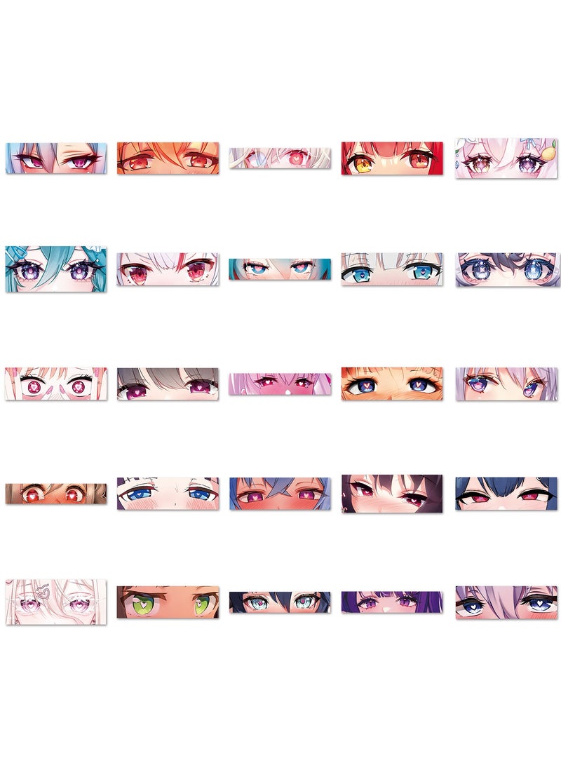 EHOME 50 piece Anime eyes Stickers, Laptop Ledger, Water Cup, Ipad Phone Case Decoration, Waterproof Sticker  - Image 5