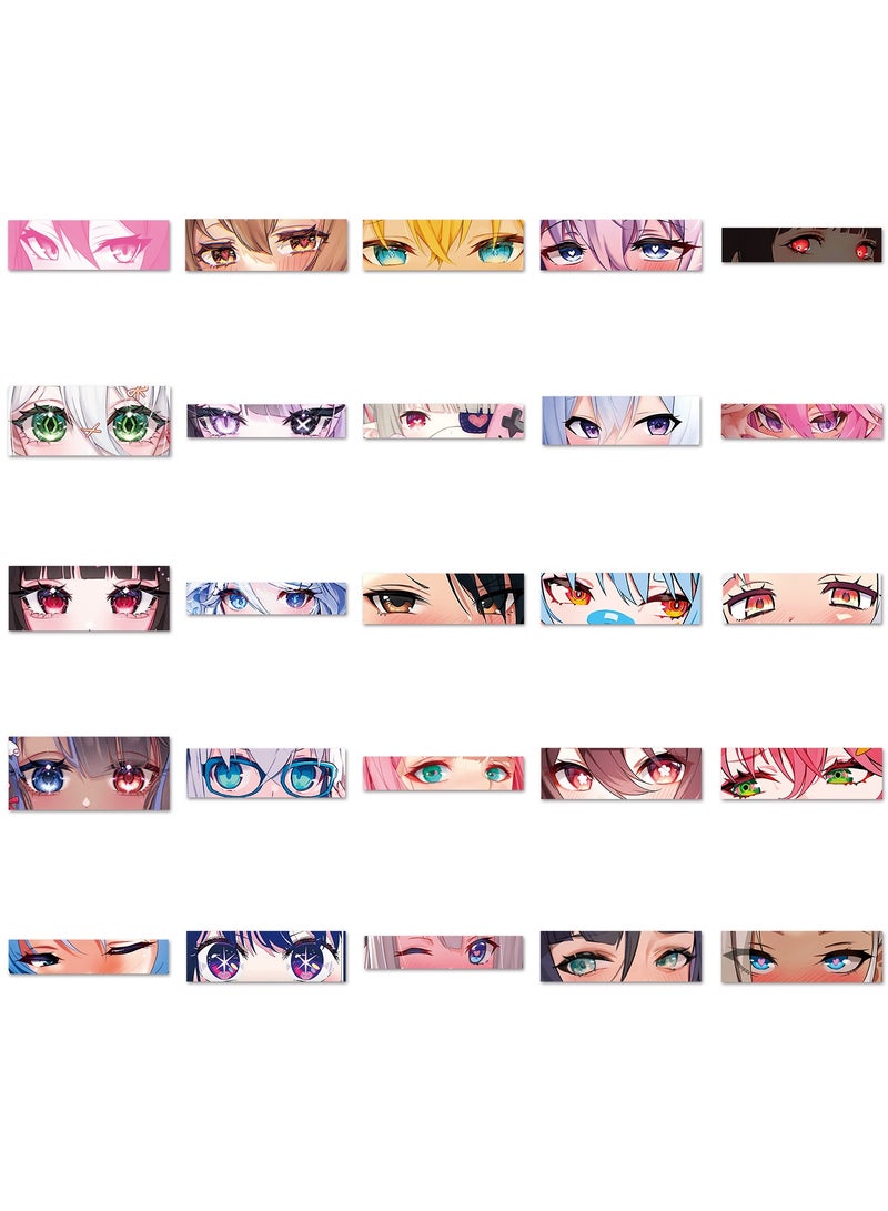 EHOME 50 piece Anime eyes Stickers, Laptop Ledger, Water Cup, Ipad Phone Case Decoration, Waterproof Sticker  - Image 4