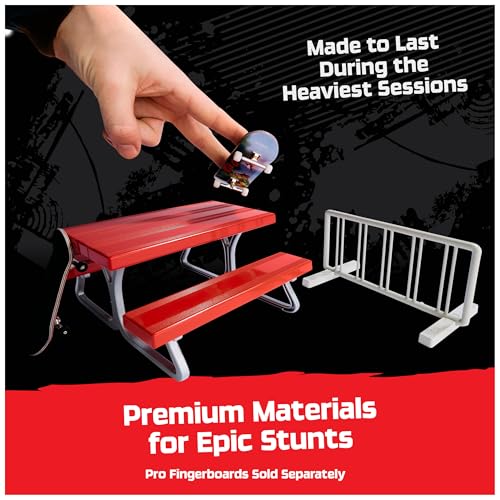 TECH DECK, Pro Series Daily Grind Pack 2.0 with Picnic Table and Bike Rack; Kids Toys for Boys Ages 6 and up (Mini Fingerboard Sold Separately) - Image 2