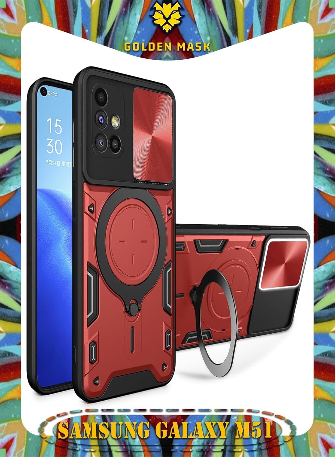 جولدن ماسك Goldenmask Samsung Galaxy M51 Camera Lens Protector combination