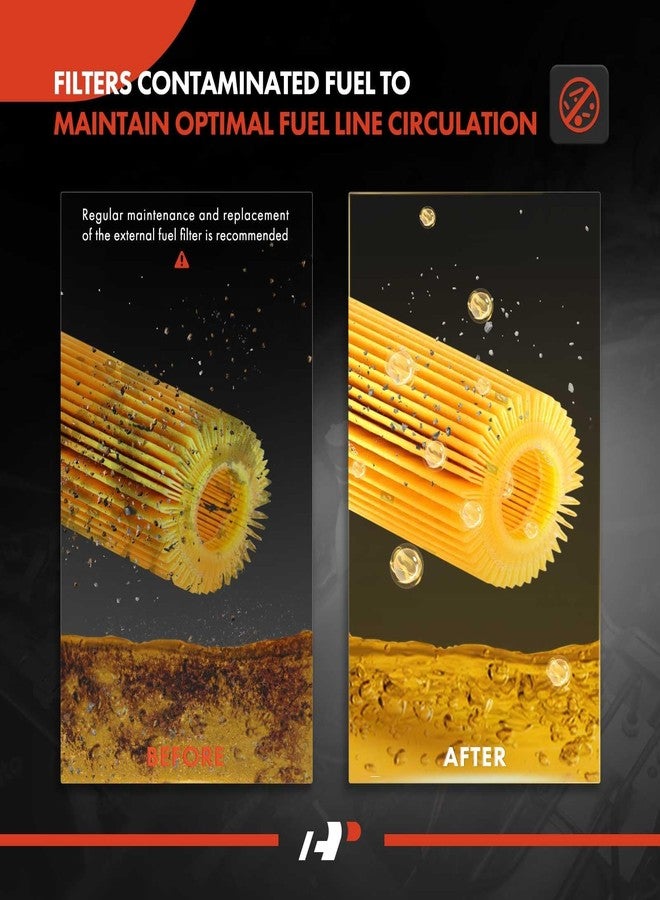 A-Premium Fuel Filter Compatible with Honda CR-V 1997-2001, Civic 1995-2000, Accord 1994-1997, Civic del Sol 1996-1997, Odyssey 1995-1998, Prelude & Acura CL 1997-1999, EL, Integra, RL & Isuzu Oasis - Image 4