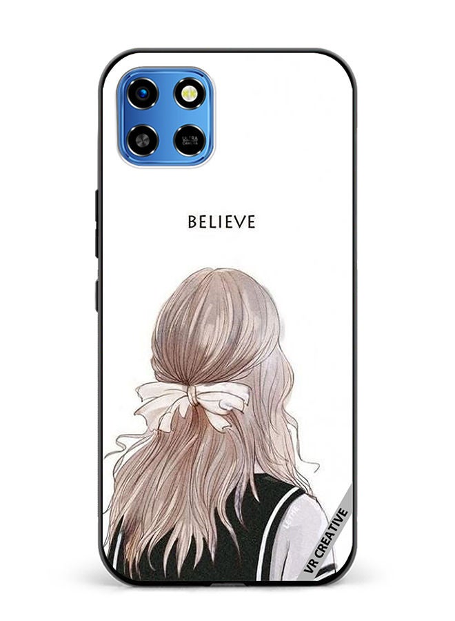 VR CREATIVE Protective Case Cover For Infinix Smart 6 HD Believe With Girl Design Multicolour - Image 1