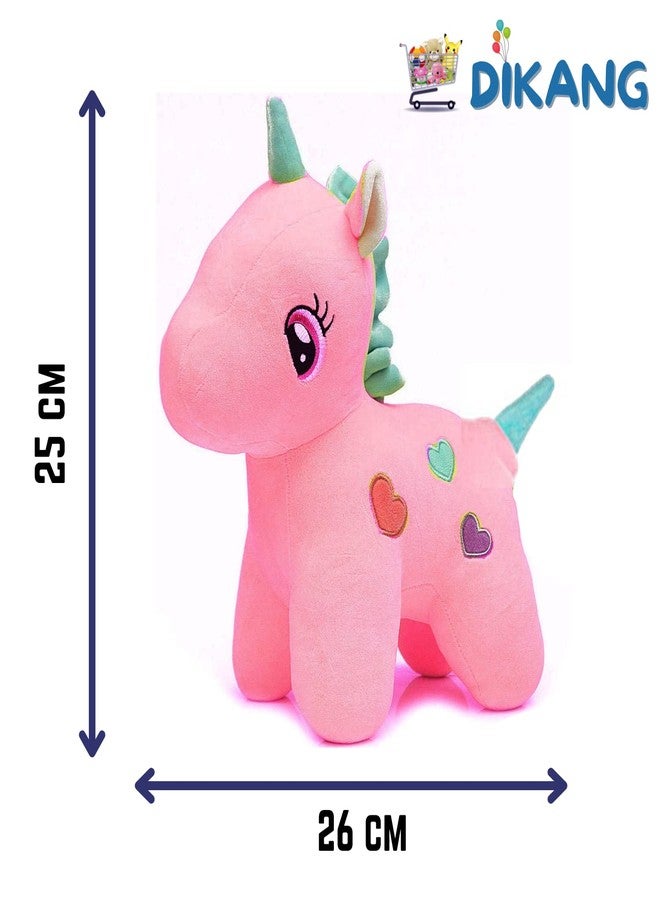 DIKANG Unicorn Soft Toy for Kids | Plush Toy for Baby Boys and Girls (25CM, Pink) - Image 3
