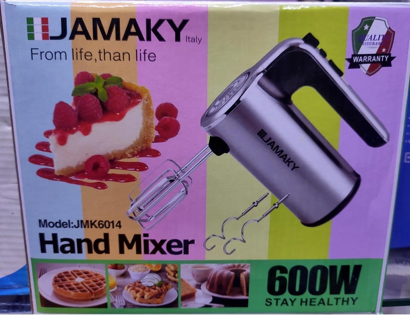 Jamaki 600W 5 Speed Electric Hand Blender Stainless Steel - jmk 6014 - Image 2