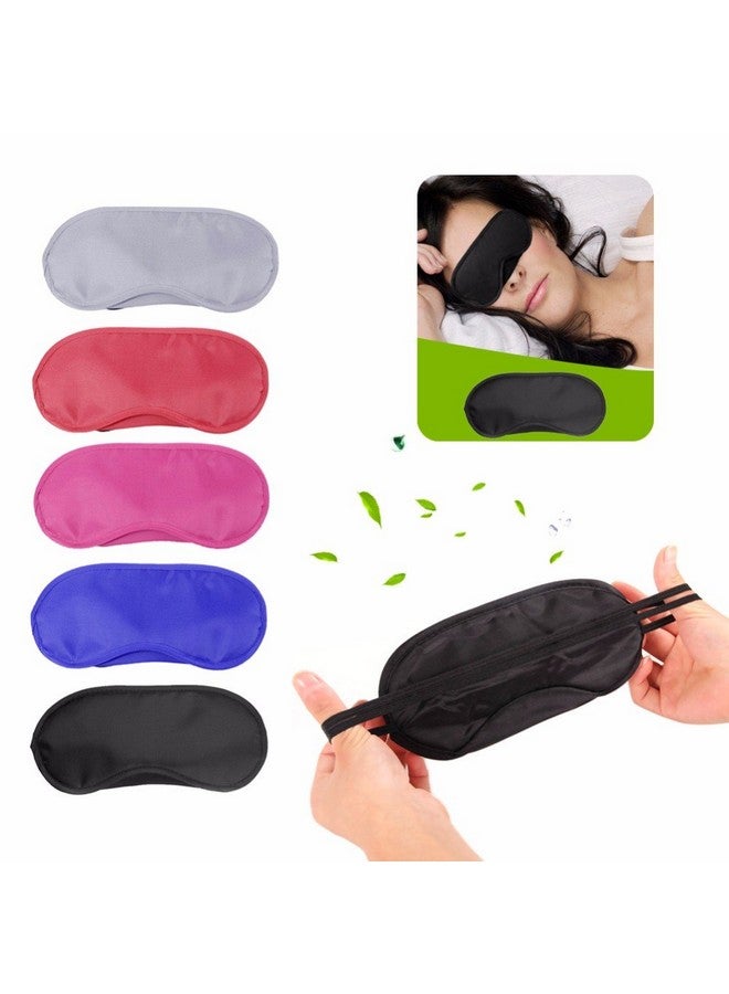 Coobbar 10Pcs Travel Rest Eye Sleeping Mask Satin Blindfold Soft Eye Shade Nap Cover Soft Eye Mask Shade Cover (Purple) - Image 3