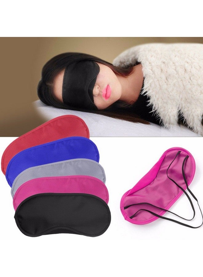 Coobbar 10Pcs Travel Rest Eye Sleeping Mask Satin Blindfold Soft Eye Shade Nap Cover Soft Eye Mask Shade Cover (Purple) - Image 4