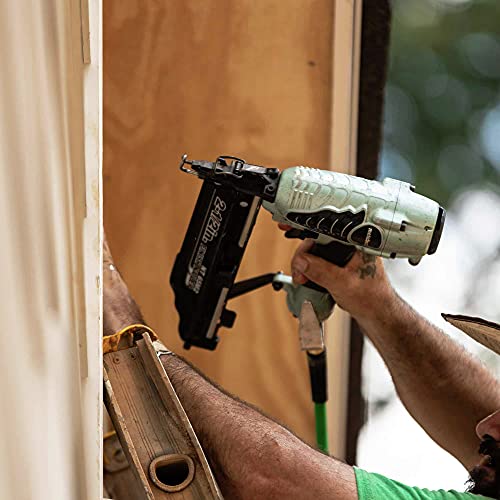 Metabo HPT Finish Nailer with Air Duster, Pro-Preferred Pneumatic Power Nailers, Ideal for Molding, Chair Rail, and Cabinetry, Lightweight 3.7 lbs, 16 Gauge, 1″ to 2-1/2″ Finish Nails, NT65M2S - Image 2