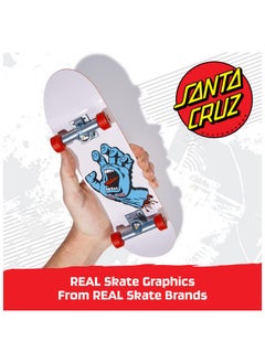 Tech Deck , Santa Cruz Handboard; Authentic Mini Skateboards, Kids Toys For Boys & Girls, Ages 6 And Up (Hands Use Only)  - Image 3