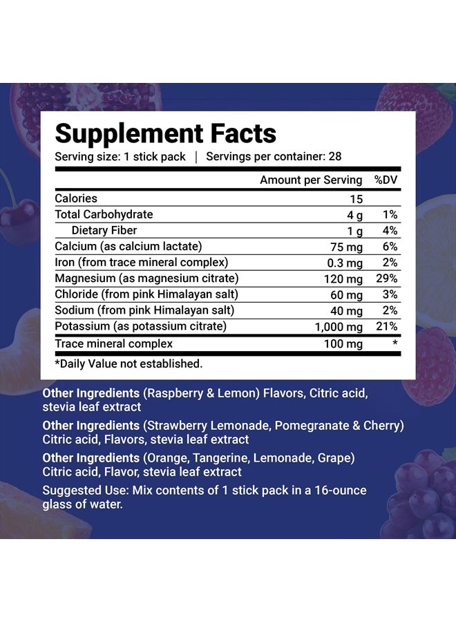 Dr. Berg Nutritionals Dr. Berg Sugar Free Electrolyte Powder Packets (Variety Pack) - Daily Electrolyte Drink Mix - 28 Total Hydration Packets Sugar Free - Keto Electrolytes Powder Packets No Sugar - 7 Delicious Flavors - Image 3