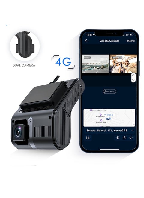 داش كام ثنائي العدسة  4G مع جهاز تتبع وتحديد الموقع