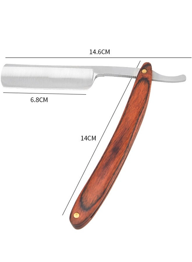 Gasin Stainless steel professional barber cut throat razor, quality men's single blade razor, beard trimmer, leather bag  - Image 5