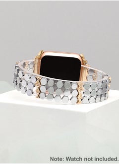 Haute Sauce Embellished Stainless Steel Apple Watch Strap For Women | 42mm/44mm/45mm  - Image 3