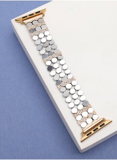 Haute Sauce Embellished Stainless Steel Apple Watch Strap For Women | 42mm/44mm/45mm  - Image 1