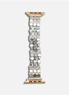 Haute Sauce Embellished Stainless Steel Apple Watch Strap For Women | 42mm/44mm/45mm  - Image 4