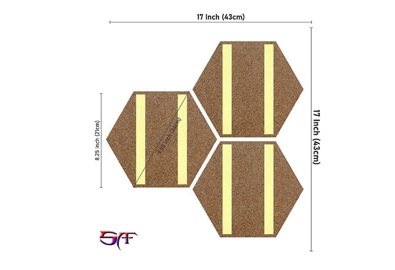 SAF paintings Set of 3 Hexagon Buddha with Candle UV Textured MDF Home Decorative Gift Item Painting 17 Inch X 17 Inch SANFHX07SMALL - Image 3