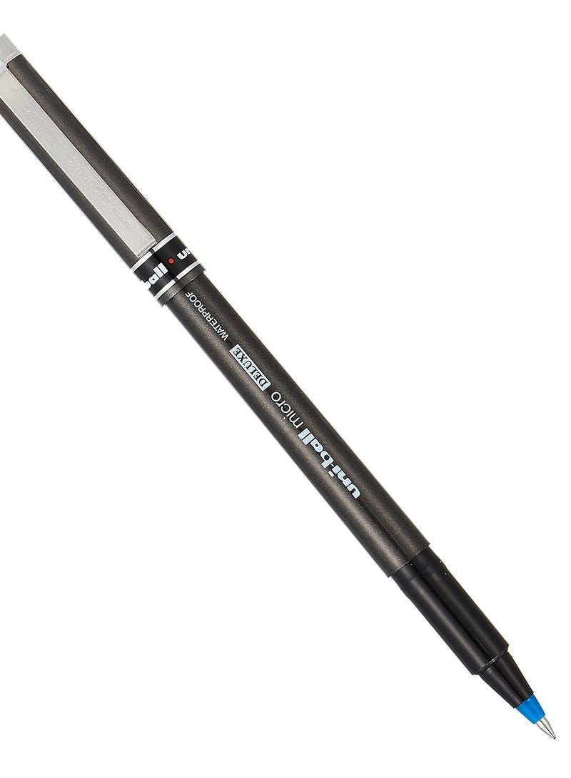 Uniball 8-Piece Deluxe Rollerball Pen Ultra Fine 0.5mm Tip Blue Ink  - Image 2