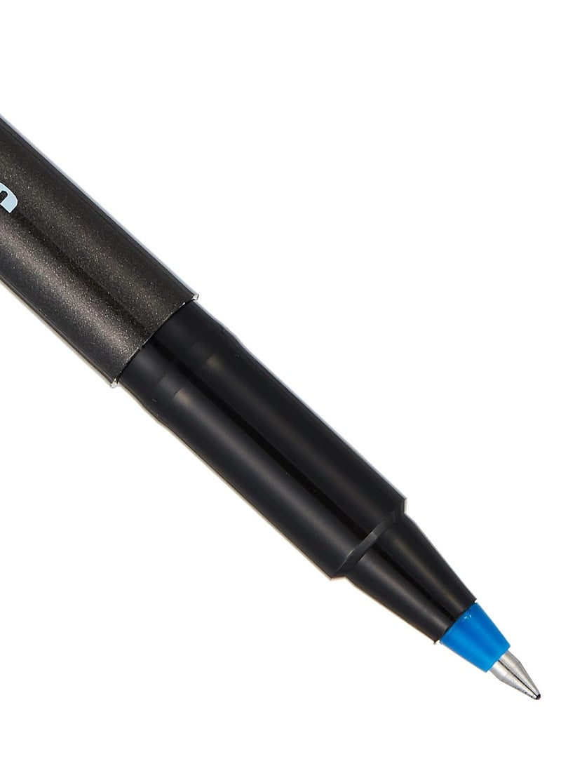 Uniball 8-Piece Deluxe Rollerball Pen Ultra Fine 0.5mm Tip Blue Ink  - Image 3