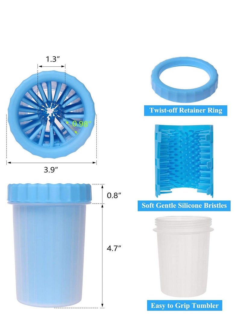 SYOSI Dog Paw Cleaner Washer Cup 2 In 1 Portable Silicone Pet Cleaning Brush Feet Cleaner for Dogs Grooming with Muddy Paw, Dog Foot Cleaner for Large Dog, Dog Owner Gifts Pet Gifts for Dogs Owners - Image 2