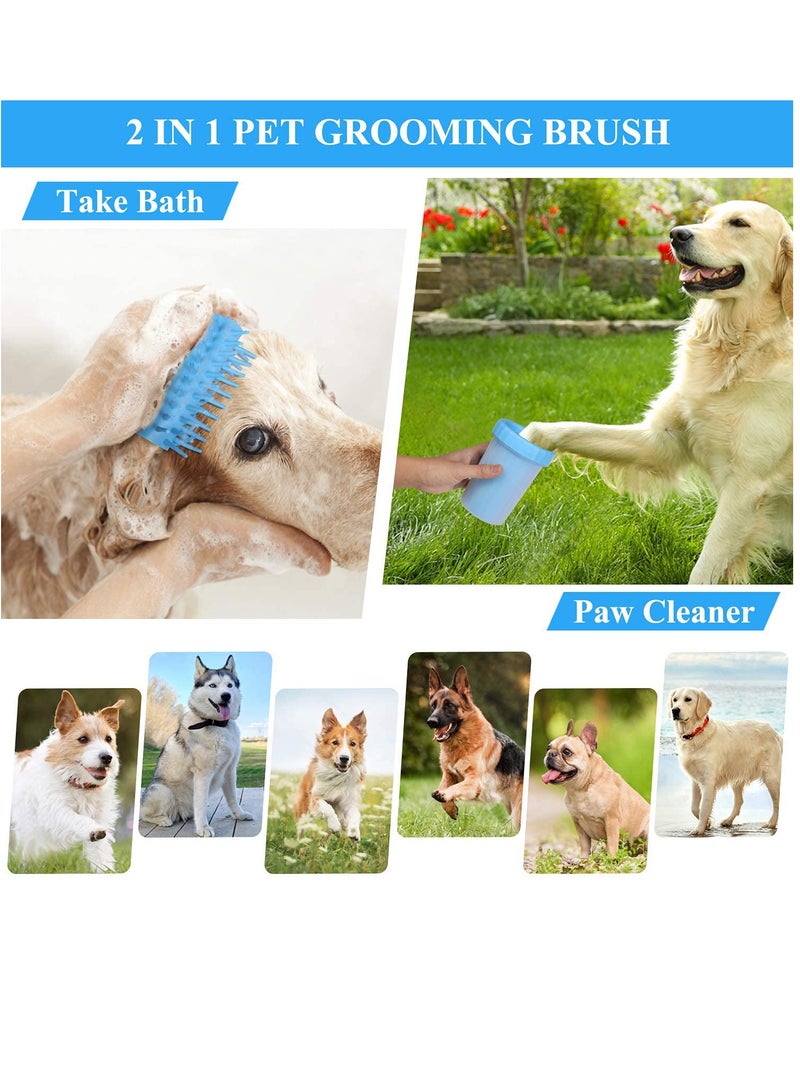 SYOSI Dog Paw Cleaner Washer Cup 2 In 1 Portable Silicone Pet Cleaning Brush Feet Cleaner for Dogs Grooming with Muddy Paw, Dog Foot Cleaner for Large Dog, Dog Owner Gifts Pet Gifts for Dogs Owners - Image 3