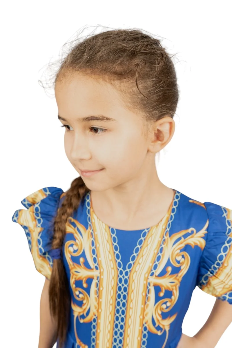 D'Daniela D'Daniela Printed Empire Dress
